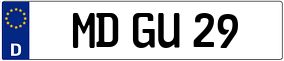 Trailer License Plate